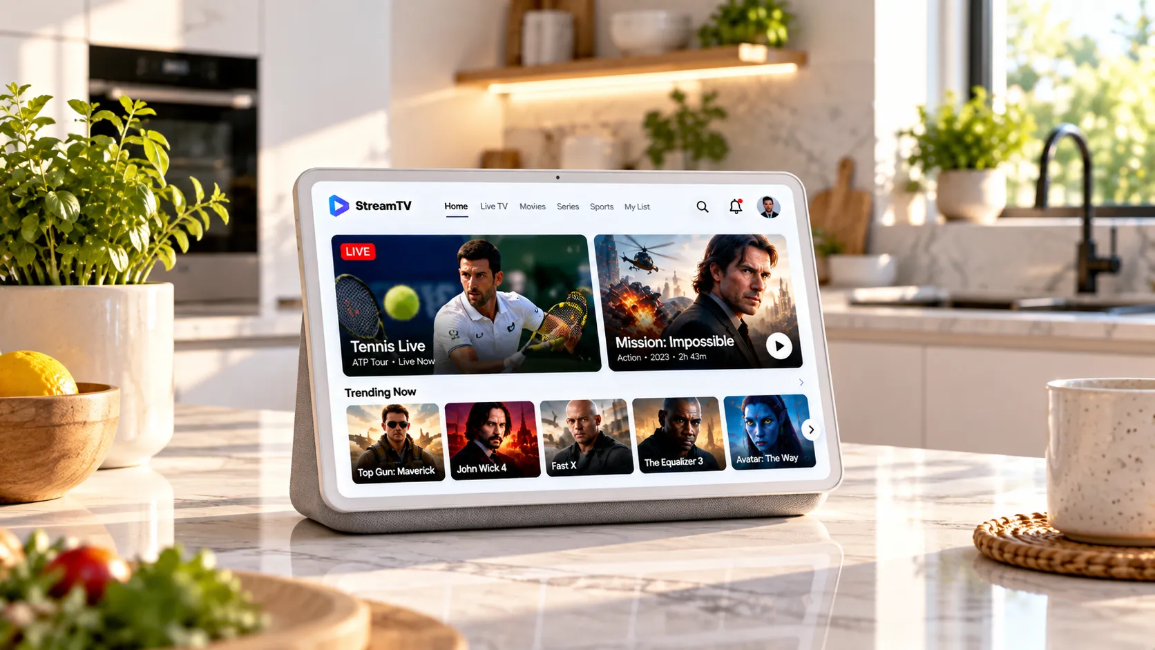 Bundesliga-Highlights in der ARD Sportschau Mediathek auf einem Smart-TV
